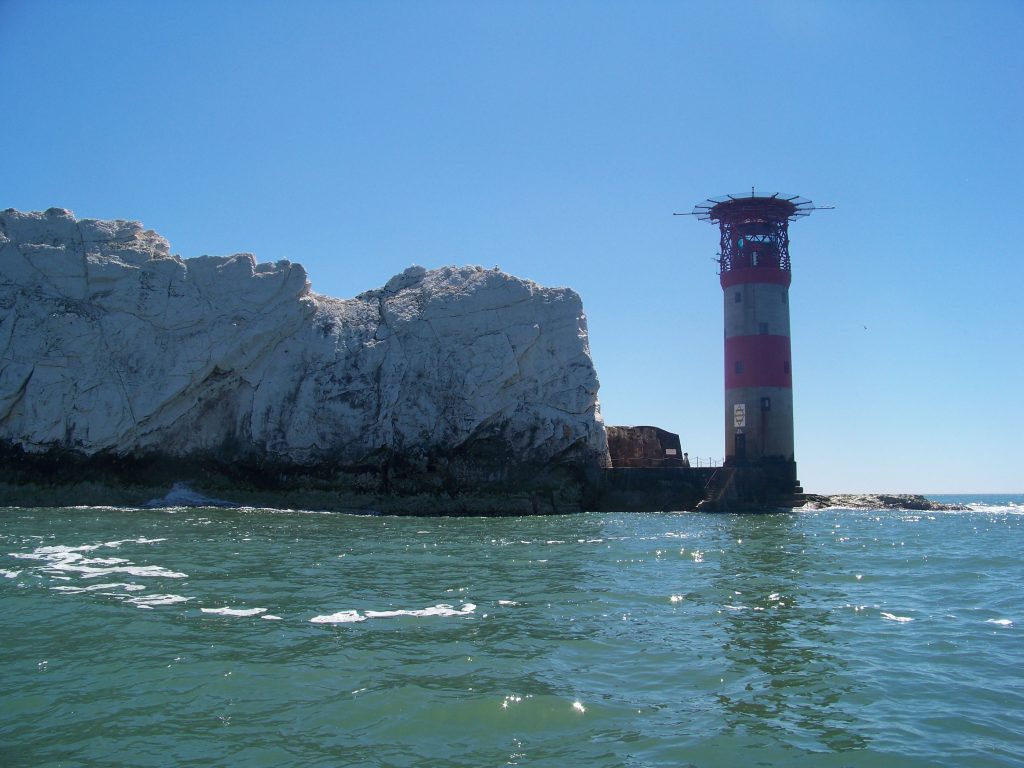 Needles Lighthouse From The Sea